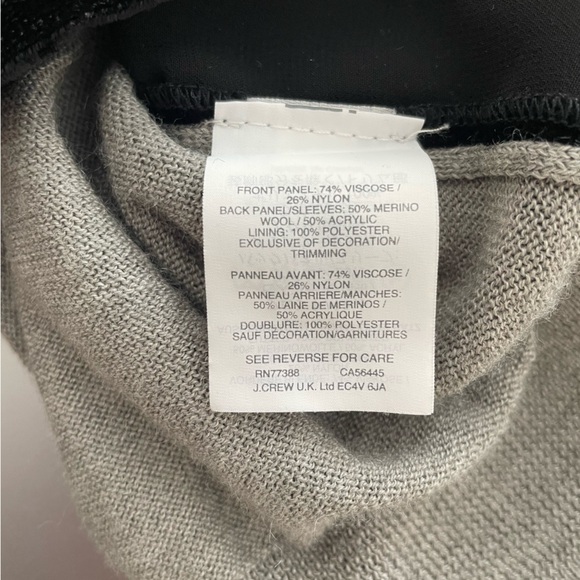 J. Crew Harlow Velvet Front/Merino Cardigan, S - Picture 5 of 5